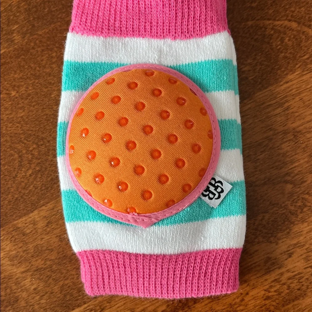 Bella Tunno Happy Knees Crawler Kneepads - Pink, Orange, and White